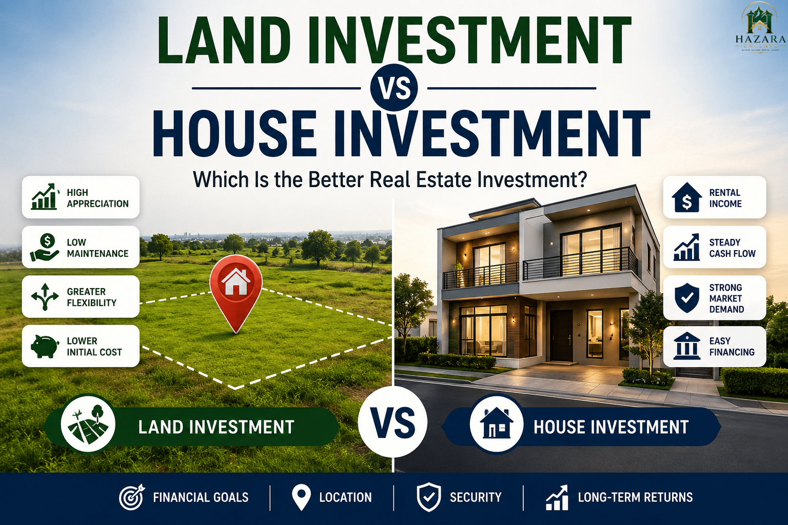 land investment vs house investment